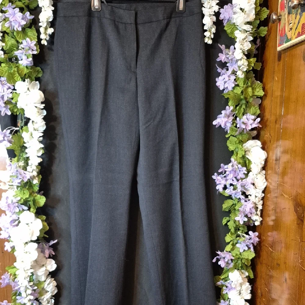 Classic Black Wide-Leg Women's Dress Pants